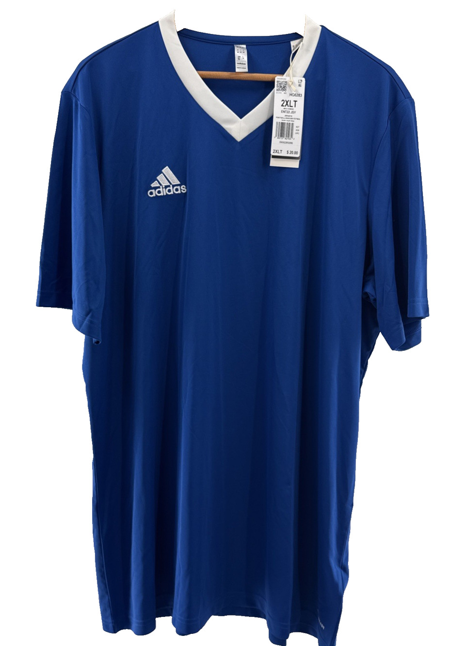 Adidas Men's Shirt Entrada 22 Jersey Football/Soccer Team, Royal Blue Size 2XLT